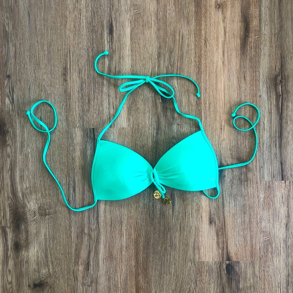 Luli Fama Green Padded Bikini Top